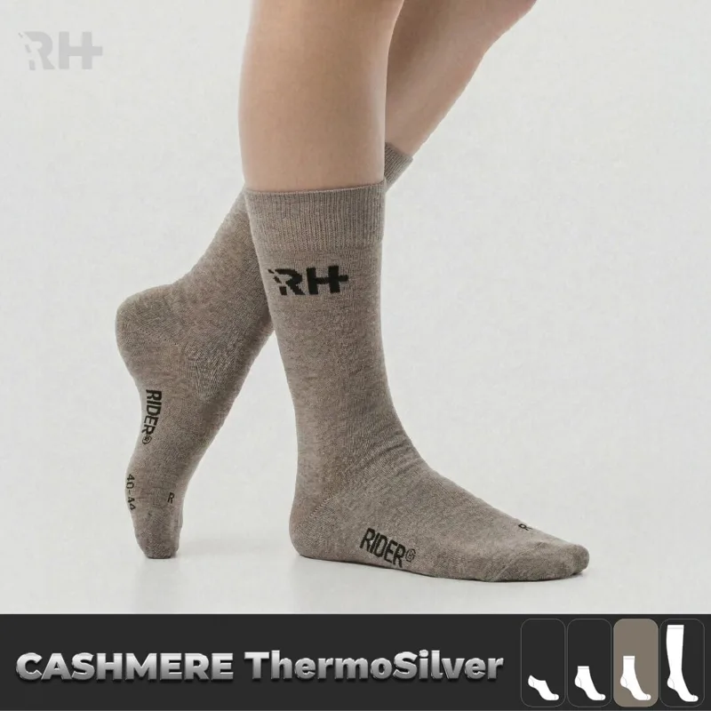 Thermo Silver + Kaşmir Soket Gümüş İplikli Çorap